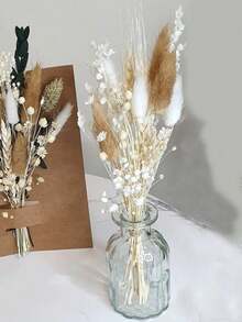 1/2/6pcs Mini Rabbit Tail Artificial Flower Bouquet, Suitable As Bridesmaid Invitation And Flower Girl Gift Box, Also Suitable For Bohemian Style Wedding Table Centerpiece Decoration, Small Vase Decoration, Small Birthday Cake Decoration, Autumn Decoration, Etc. - Multicolor - View 12