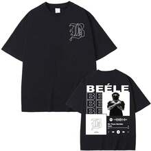 Rapper BEELE Borondo Album Tour Merch T-Shirt Herrenbekleidung Modetrend Hip-Hop T-Shirts Sommer-Oberteile 100% Baumwolle T-Shirt - Weiss - Übersicht 1