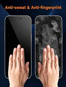 MIGAE 3pcs Privacy Screen Protector Film, Compatible With IPhone 18 Pro/18 Pro Max/17/16/16e/15/14/13/13 Pro/12/11/17 Pro Max/17 Air/16 Pro Max/15 Pro Max/14 Pro/Plus/Mini/X/XR/XS Max/7/8/SE2/SE3, 9H+ Tempered Glass Film, Anti-Scratch, Full Coverage, Anti-Peeping Privacy - Black - View 5