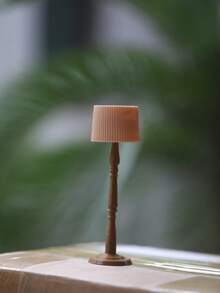 1:12 娃娃屋迷你落地燈，不發光微縮家具，現代家居裝飾配件，DIY 娃娃屋房間裝飾，收藏裝飾品 - 咖色暖光落地燈 - 查看 3