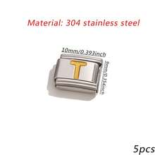 1 buah Rantai Gelang Modular Huruf Italia dari Baja Tahan Karat, Aksesori Perhiasan DIY yang Dapat Dilepas, Cocok untuk Gelang Harian Pria dan Wanita - modul jam tangan - View 17