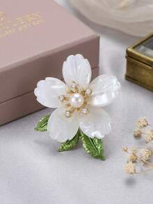 Broches de flor de strass de lujo - Alfileres de planta para mujer unisex accesorios de joyería casual para fiestas / Regalos para amigos insignias decoración - flores - Ver 14