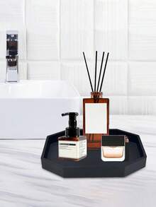Minimalist Octagonal Silicone Tray, Suitable For Jewelry, Perfume And Cosmetics, Waterproof Vanity Storage Tray, Suitable For Bathroom Countertop And Vanity - Multicolor - View 7