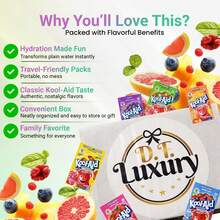 Kool-Aid Aid Packets Ultimate Variety (18 Falvors, 36 Packets) - Drink Mix - Includes Cherry, Grape, Lemonade, Mixed Berry, Strawberry, Tropical Punch And More PLUS 5 STICKERS By D.F. LUXURY - 36 - View 4