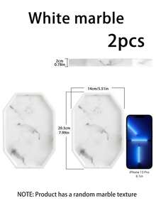矽膠梳妝盤，裝飾性珠寶收納架，適用於香水、手錶、戒指與化妝品，防水浴室檯面收納整理盤 - 彩色 - 查看 5