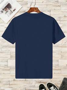 Pure Cotton T-Shirt For Boys With Video Game Controller Design - 藏青色 - 查看 2