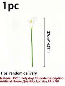 20pcs White Artificial Flowers, Silk Calla Lilies, 34cm Length, Suitable For Mother's Day, Easter, Home, Kitchen, Wedding Decoration - Ideal For Wedding Decor, Bridal Backdrop Props, Bouquets, Corsages, Wrist Flowers, Wedding Arches, Party Decoration, Gift Decoration, Restaurant Centerpieces - White - View 13