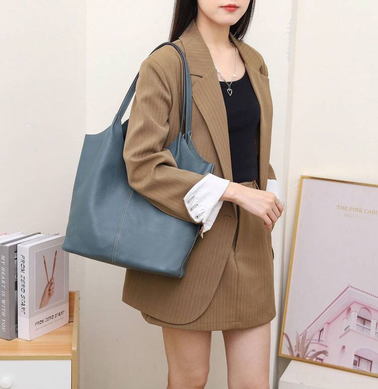 Women Bag Sets - Burgundy - View 11
