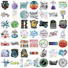 50pcs Science Equipment Test Tube Cell Microbe Cartoon Creative Niche Decorative Mirror Pegboard Stickers - Science-1966 - View 4