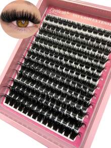 D Curl Spiky Eyebrow Shape Lash Clusters 14/12 Rows Multi Density 60D To 150D Uneven Thickness 9-18mm DIY Lashes - D - View 7