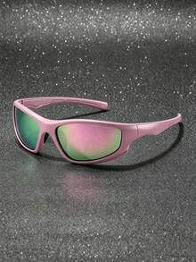 1 Pair European And American Style Full Frame Outdoor Sports Black Cycling Glasses - 純色 - 查看 14
