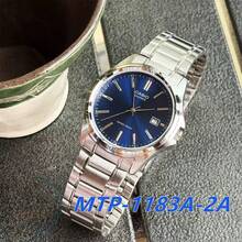 Casio Men's Blue Dial Steel Band Watch, Date Waterproof Quartz Wristwatch, Versatile Business Commute Watch - one-size - View 3