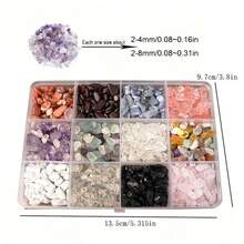 1000pcs Jewelry Making Kit, Includes Asymmetrical Stones, Beads, Pearls, Spacer Beads, For DIY Handmade Bracelet, Necklace, Pendant And Craft Beading Supplies - Multicolor - View 18