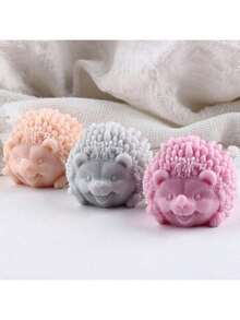 3D Cartoon Animal Cute Hedgehog Silicone Mold For Aromatherapy Candles And Plaster Ornaments - Cartoon Hedgehog - View 5