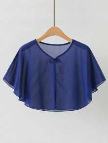 1pc/1set Women's Sun Protection Shawl, Random Minimalist Fashion Thin Cover-Up, Suitable For Summer Dress Camisole Cover-Up - Multicolor - View 5