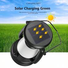1PC Solar Flame Lamp Hemp Rope Dual-Charging Portable Decorative Light For Outdoor Camping Courtyard - Camping Lights - View 3