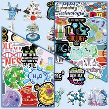 50pcs Science Equipment Test Tube Cell Microbe Cartoon Creative Niche Decorative Mirror Pegboard Stickers - Science-1966 - View 3