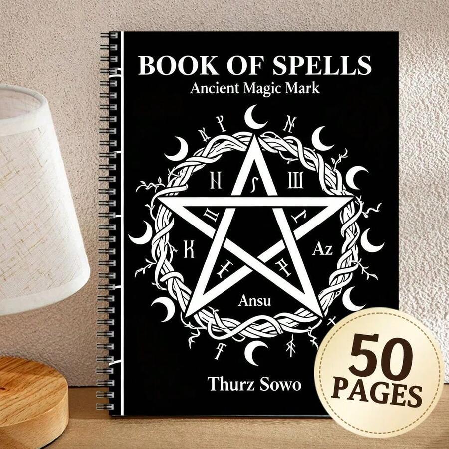 Rune Records, Magic Sigils, Occult Symbols, Sigil Creation - 50-Page Magic Sigil Manual For Rune Learning Records, Personal Sigil Creation, Magic Symbol Collection, Occult Studies Notes, Amulet Design - C - View 1