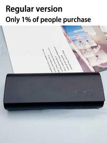 2pcs/1pc Double Layer Hard Shell Travel Fashion Glasses Storage Box With Adjustable Slot And Clip, Unisex - Multicolor - View 11