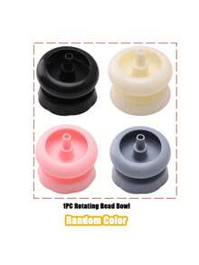 Cuentas de rotación manual, cuenco de rotación de cuentas de color aleatorio - Herramienta de ensartado sin energía, adecuada para el tejido de cuentas, la fabricación de pulseras, cuentas multicolor compatibles con alambre, diseño compacto y portátil - Talla única - Ver 7
