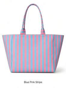 (Custom) Korean Style New Personalized Embroidered Letter Checkerboard Tote Bag, Large Capacity Canvas Commuter Shoulder Bag, Beach Bag, Ideal For Outdoor Travel And Back To School Season, Unique Holiday Gift, Graduation Gift, Mother's Day Gift, Souvenir Gift - Multicolor - View 12