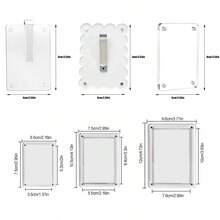 Clip photo pour pare-soleil de voiture, support photo universel en acrylique, décoration de voiture, clip de rangement intérieur pour pare-soleil personnalisé J3J7 - décoration de grille d'aération - Voir 2