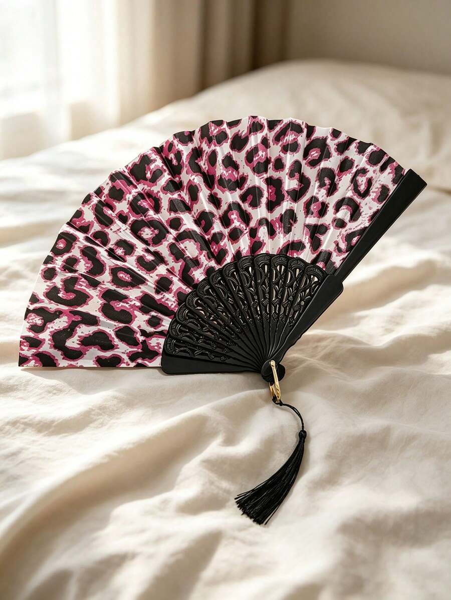 1 pieza Abanico plegable de mano vintage, adecuado para disfraces, actuaciones de danza, fiestas de té, decoración de bodas - Multicolor - Ver 1