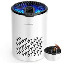 Aigostar Luftreiniger Allergiker, 4-fach HEPA-Filter & Profi-Aktivkohle gegen Rauch, Pollen, Tiergerüche, Tierhaare, 15dB Air Purifier für Raucherzimmer, Schlafmodus, Aromatherapie, Energiesparend - EU E-Typ Stecker (220-240V) - Übersicht 9