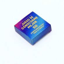 Get To Know Me Better Card Game Spanish Version Juego De Conocerme Mejor Suitable For Friends, Family, New Couples, New Friends - Teal Blue - View 3
