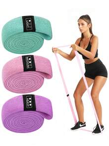 Yoga Elastikband Yoga Fitness Dehnband Tanz Widerstandband für Männer und Frauen Fitness Heimgym Ideal für Sport Krafttraining Bodybuilding und Pilates Trainingsausrüstung Gym Zubehör - Verschiedenfarbig - Übersicht 3