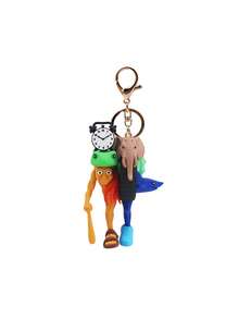 Colgante de Llavero Brain Rot, Encanto de Moda Unisex Exquisito para Mochila, Accesorio de Llavero Regalo, Diseño Dong Dong Dong Desierto, Llavero Portátil Adecuado para Decoración de Mochila - Multicolor - Ver 8