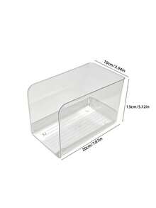Transparent Acrylic Bookshelf, Desktop File Organizer, Book Storage, Can Hold Magazines, Notes And Books, A4 File Magazine Organizer Box, Suitable For Home Study, School Office - Transparent - View 7