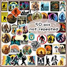50pcs Big Foot Graffiti Cartoon Adventure Camping Creative Personalized Niche Decor Pegboard Phone Case DIY Stickers - Bigfoot - 1871X - View 11