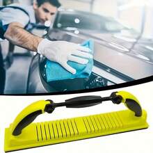 1pc Adjustable Handle Rotary Sanding Block, Multi-Function Labor-Saving Sander For Walls, Metal, Wood, Drywall And Car Body - Yellow - View 5