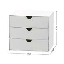 1pc/Clear Desktop Drawer Storage Box, Slanted Compartment Organizer, Stackable Countertop Makeup & Stationery Storage Rack - Storage Box - View 6