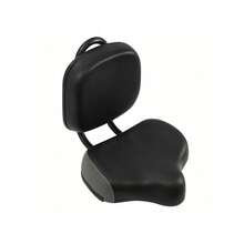 Extra Wide Bike Seat With Backrest And Comfortable Ergonomic Design For Men And Women - Adjustable Height Leather Saddle Pad For EBike, Tricycle, And Big Bikes - Grey - View 4