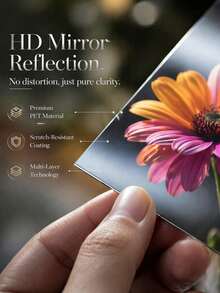 One-Way Mirror Window Film, Privacy Anti-Peeping, Day & Night Shade, Reflective Heat Insulation, UV Protection, Suitable For Home, Office, Bathroom, Glass Doors - 1PC - View 2