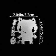 Recortes de Animais Pequenos para Cartões, Recortes para Scrapbook, Moldes para Cartões, Recortes de Metal em Formato de Folha de Lótus, Recortes para Cartões de Saudação, Modelos de Relevo, Decoração DIY para Scrapbook e Cartões de Bênção - Faça você mesmo diversos animais pequenos - Visão 21
