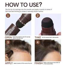 Hairline Density Powder With Puff Applicator, Lightweight Hair Filling Styling Tool For Natural Looking Hair Root Coverage And Daily Touch Ups - 2 Colors - View 9