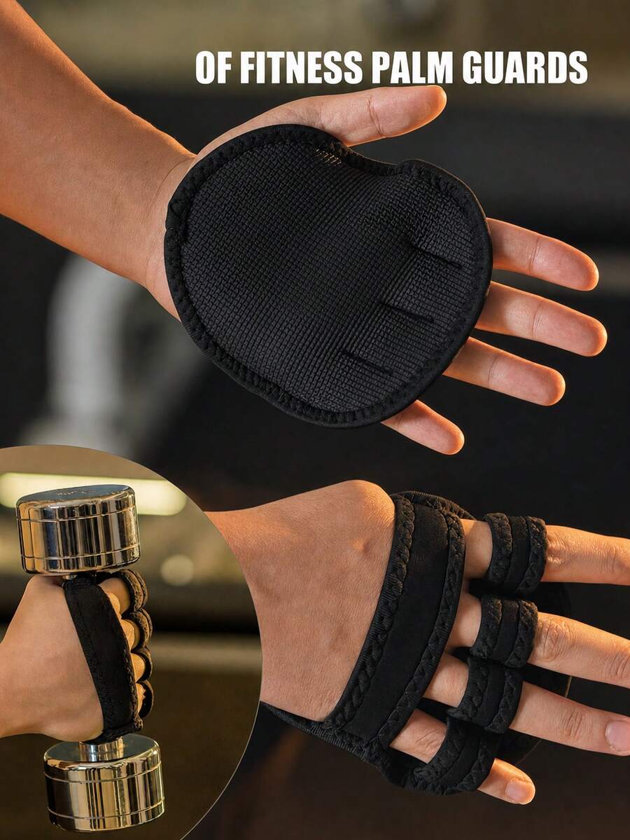 Weightlifting Hand Grips Textured Non-Slip Grip Pads, Dumbbell Workout Glove Alternative, Non-Slip Wear-Resistant Fitness Grip Pads, Weightlifting Strength Training Gym Handle Grip Pads, Essential Fitness Accessory