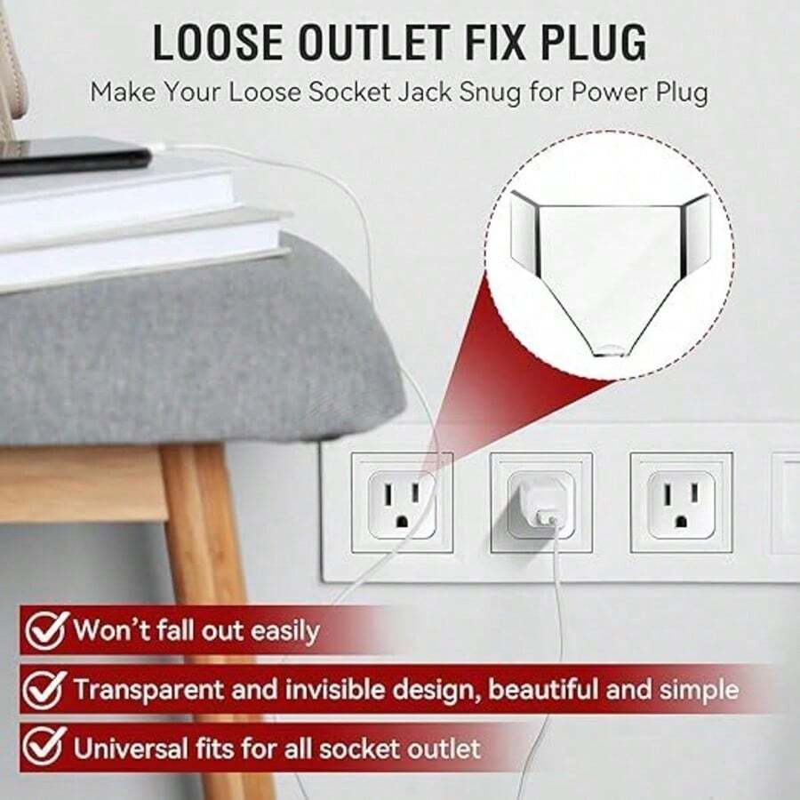10/20/30 piezas Cubiertas de enchufe estándar de EE. UU., diseño transparente a prueba de descargas eléctricas, fácil de instalar, cubiertas de enchufe de plástico confiables - Multicolor - Ver 1