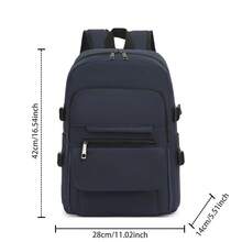 Stylish Waterproof Backpack Made Of Durable Material, Suitable For Daily Use, University And Hiking. - Blue - View 1