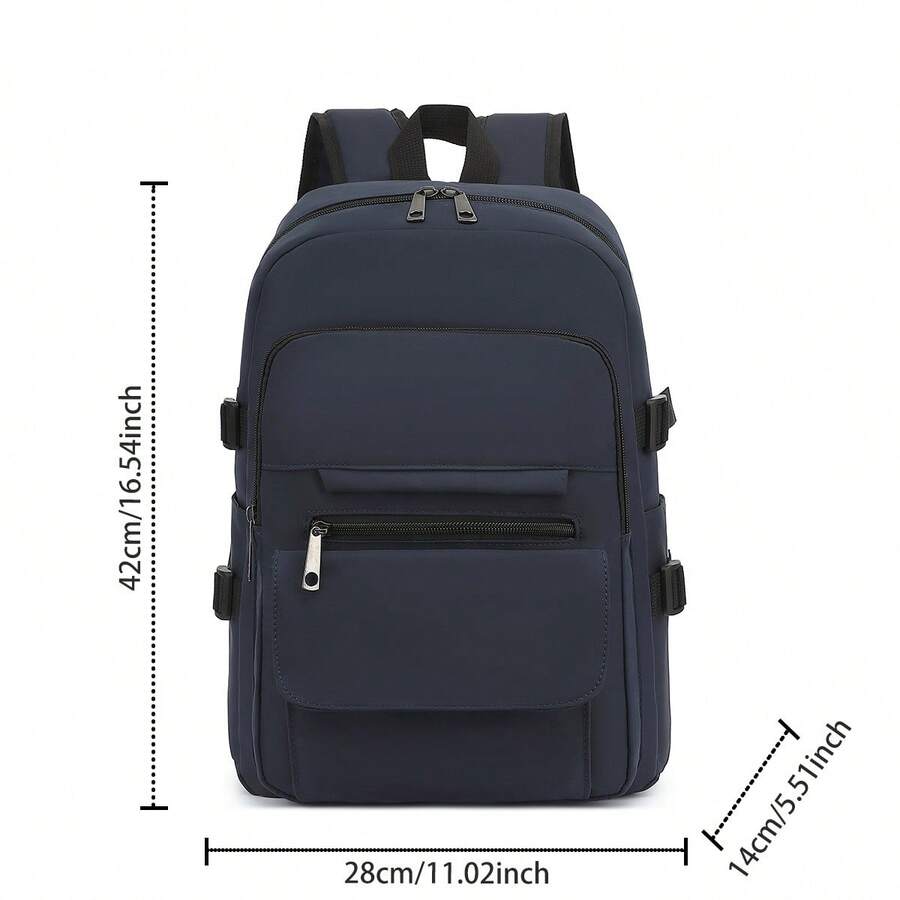Stylish Waterproof Backpack Made Of Durable Material, Suitable For Daily Use, University And Hiking. - Blue - View 1