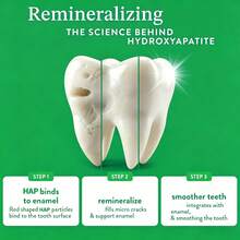 ADJANISS Bamboo Charcoal Toothpaste Tablets (40pcs), Contains 10% Hydroxyapatite-A Fluoride-Free Formula, Helps Promote Tooth Remineralization And Whitening, Freshens Breath, Designed For Sensitive Teeth. Travel Size. - Bamboo Charcoal - View 8