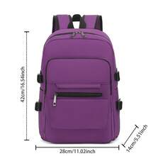Stylish Waterproof Backpack Made Of Durable Material, Suitable For Daily Use, University And Hiking. - Blue - View 10