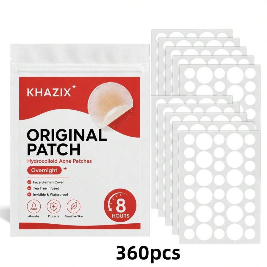 360片隱形痘痘貼,透明圓形瑕疵遮蓋貼,適用於臉部斑點與痘痘痕跡,男女通用 - 痘痘貼 - 查看 1