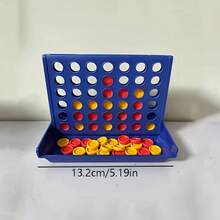 1套 Connect 4 經典四子棋策略遊戲，家庭聚會桌上遊戲，互動多人對戰益智遊戲，適合旅行與露營，快速組裝與收納，競技對戰遊戲，完美適用於居家聚會、節日娛樂與趣味玩法 - 彩色 - 查看 9