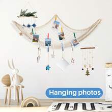 Party Fish Net Decoration - 100 * 200 Cm Fishing Net Decorative Net For Wall Photo Hanging Nautical Fishing Net Tablecloth Decoration Ocean Theme Birthday Party Rope Net - Beige - View 4
