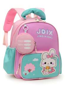 Unisex New Rabbit Backpack, Lightweight And Comfortable, Suitable For Casual Travel And School Use - Green - View 9