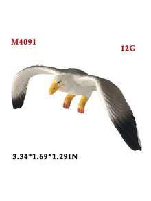 Realistic Animal Flying Bird Model Solid Toy Bird Large Brown Owl Desktop Computer Ornament Decoration Educational Early Learning Cognitive Toy, Children's Toy, Gift For Boys And Girls, Graduation Gift, Birthday Gift, Party Gift, Suitable For Home Decor, Garden Decor, Room Decor, Desktop Ornament - Multicolor - View 4